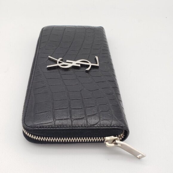 YSL Yves Saint Laurent Zippy Black Wallet 340-102325 - Picture 6 of 14